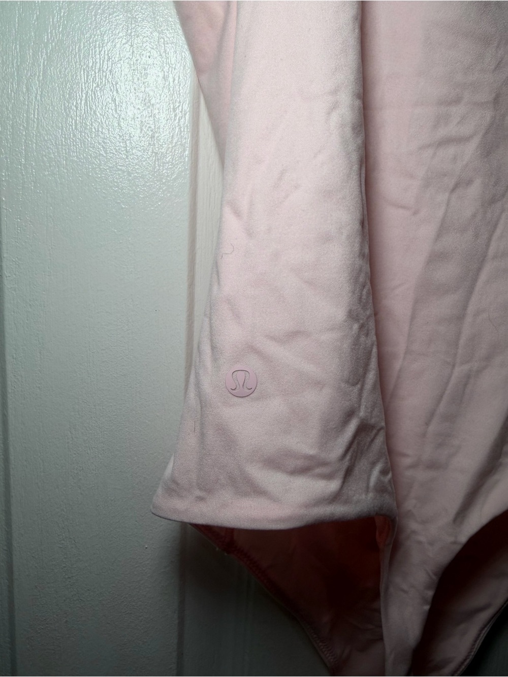 Lululemon Wundermost ultra soft nulu assymetrical bodysuit pink - Picture 2 of 4